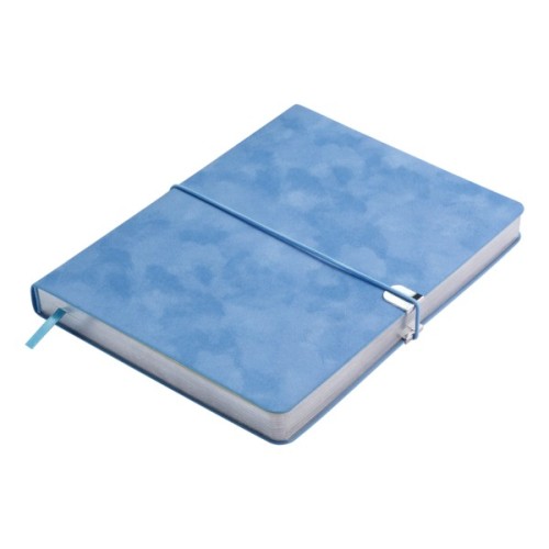 Тижневик Buromax недатований VELOUR, A5, блакитний, штуч.шкіра, 336 сторінок (BM.20770-14)
