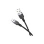 Дата кабель USB 2.0 AM to USB-C 1.0m silicone X109 Energy black HOCO (6942007636247)