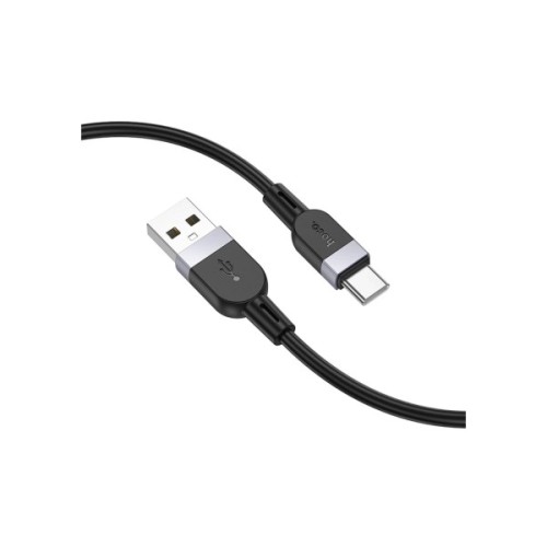 Дата кабель USB 2.0 AM to USB-C 1.0m silicone X109 Energy black HOCO (6942007636247)