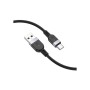 Дата кабель USB 2.0 AM to USB-C 1.0m silicone X109 Energy black HOCO (6942007636247)