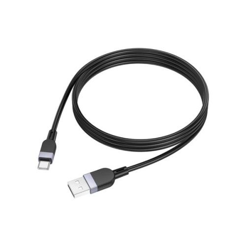 Дата кабель USB 2.0 AM to USB-C 1.0m silicone X109 Energy black HOCO (6942007636247)