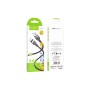 Дата кабель USB 2.0 AM to USB-C 1.0m silicone X109 Energy black HOCO (6942007636247)