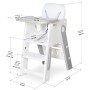 Стілець для годування Mealux Feedo White/Grey (KD-F033 White/Grey)