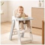 Стілець для годування Mealux Feedo White/Grey (KD-F033 White/Grey)