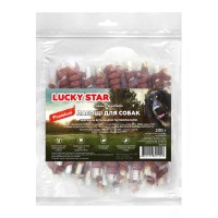 Ласощі для собак Lucky Star Куряче в'ялене м'ясо на великій кальцінованій паличці 200 г (4820144301247)