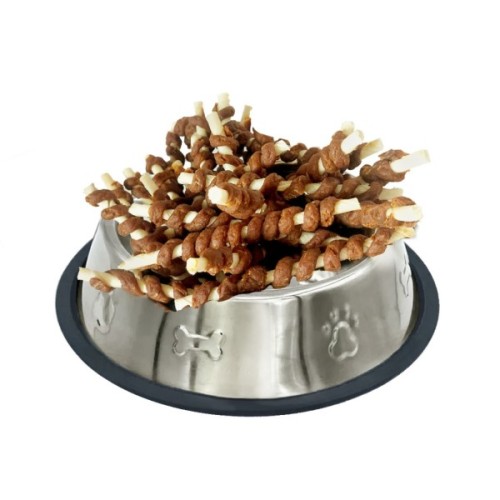 Ласощі для собак Lucky Star Куряче в'ялене м'ясо на великій кальцінованій паличці 200 г (4820144301247)