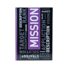 Канцелярська книга Axent Colors А4, 80 аркушів, клітинка, фіолетова (8421-07-A)