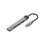 Концентратор Promate USB-C 4-in-1 порти Promate litehub-4.grey (litehub-4.grey)