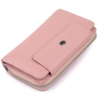 Гаманець ST Leather Зі шкіри Рожевий (19344)