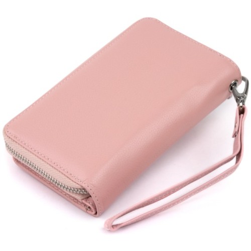 Гаманець ST Leather Зі шкіри Рожевий (19344)