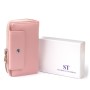 Гаманець ST Leather Зі шкіри Рожевий (19344)