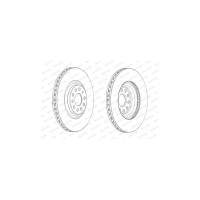 Гальмівний диск FERODO DDF2000C
