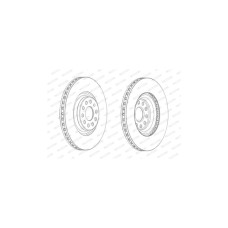 Гальмівний диск FERODO DDF2000C