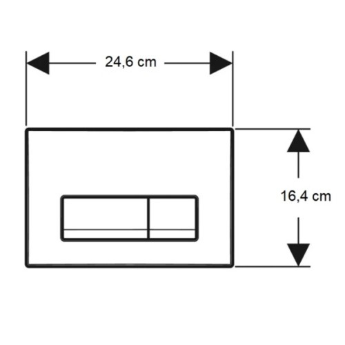 Панель змиву Geberit Delta50 білий (115.119.11.1)