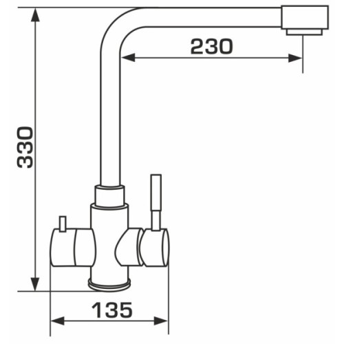 Змішувач GRANADO Badalona LUX grafito (gz0409L)
