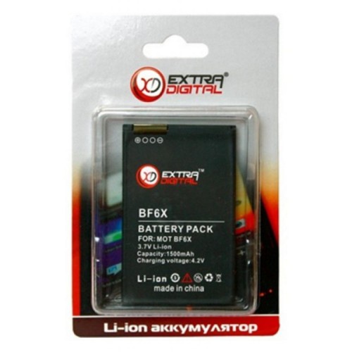 Акумуляторна батарея Extradigital Motorola BF6X (1500 mAh) (DV00DV6135)