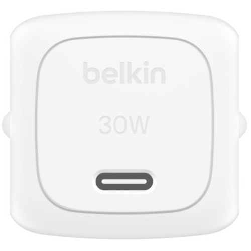 Зарядний пристрій Belkin USB-C PD30W PPS + cable USB-C to USB-C 1.0m PVC white (WCA008KQ1MWH-B6)