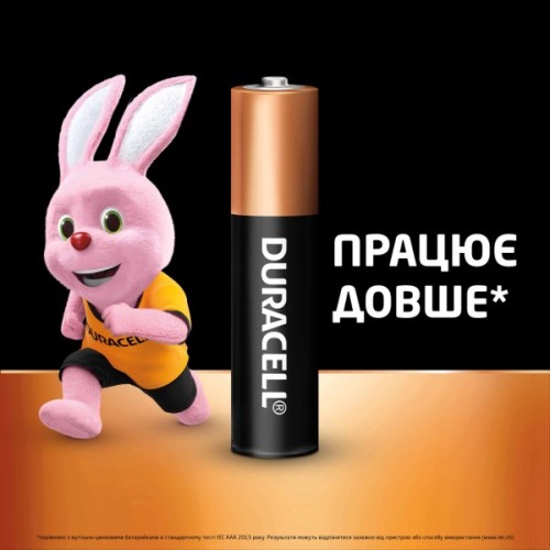 Батарейка Duracell AAA лужні 2 шт. в упаковці (5000394058170 / 81484984)