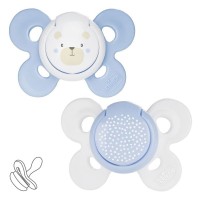 Пустушка Chicco Physio Comfort силіконова від 2 до 6 місяців 2шт. (блакитна) (74931.21.00)