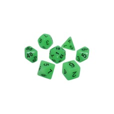 Набір кубиків для настільних ігор Games 7 Days Glow in the dark 7 Dice Set - Light green (7 шт.) (g7dglow03)