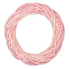 Різдвяний вінок YES! Fun ротанговий світло-рожевий, 25 см (974238)