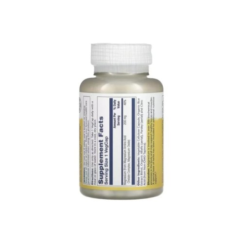 Мінерали Solaray Магній, 200 мг, Magnesium, 100 вегетаріанських капсул (SOR-04630)