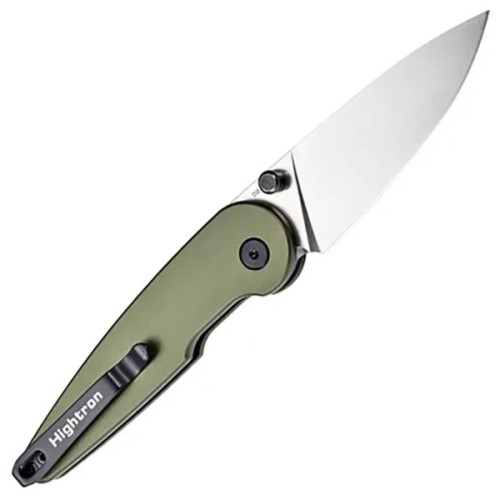 Ніж Hightron Birdidi, D2, алюміній, зелений, сатиновий клинок (HK06GRNS)