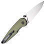 Ніж Hightron Birdidi, D2, алюміній, зелений, сатиновий клинок (HK06GRNS)