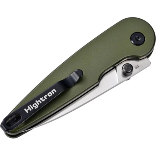 Ніж Hightron Birdidi, D2, алюміній, зелений, сатиновий клинок (HK06GRNS)