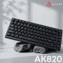 Клавіатура Ajazz AK820 Red Switch USB-C UA Black (AK820-R-B)