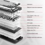 Клавіатура Ajazz AK820 Red Switch USB-C UA Black (AK820-R-B)