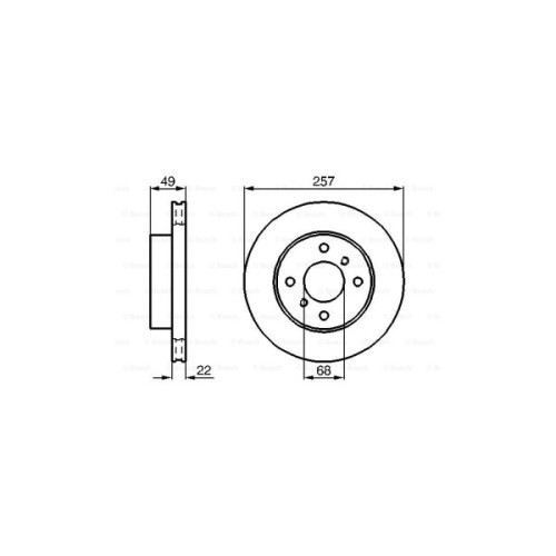 Гальмівний диск Bosch 0 986 478 567