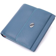 Гаманець ST Leather З натуральної шкіри Бірюзовий (19497)
