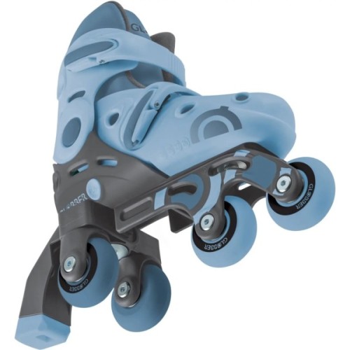 Роликові ковзани Globber 2в1 сіро-сині р.30-33, до 60кг, 5+ (783-200)