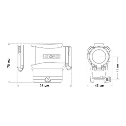 Коліматорний приціл Holosun HE530C-RD (747012)