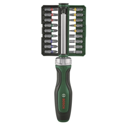 Набір викруток Bosch з тріскачкою, 18 біт, 225мм, сталь CrV (1.600.A02.Z9A)