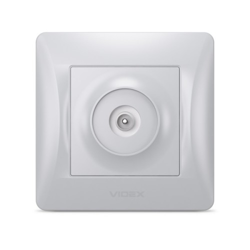 ТВ розетка Videx BINERA TV одинарна сереб (VF-BNSK1TVME-SS)