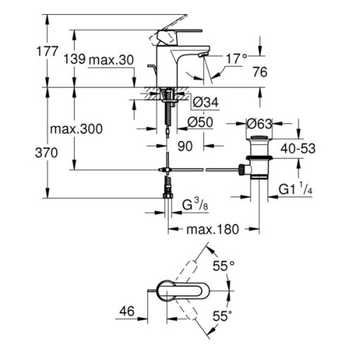 Змішувач Grohe Get S (32883000)