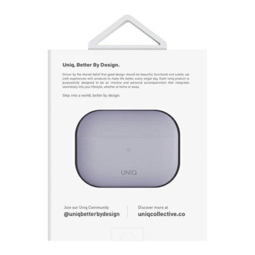 Чохол для навушників Uniq Lino AirPods Pro 2 gen Silicone Lilac lavender (8886463683569)