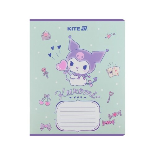 Зошит Kite Kuromi, 12 аркушів, лінія (HK25-234-2)