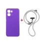 Чохол до мобільного телефона Dengos Case + Cross-body Strap OPPO A6x/A6k 4G Purple+Grey (DG-KM-CCRB-58)