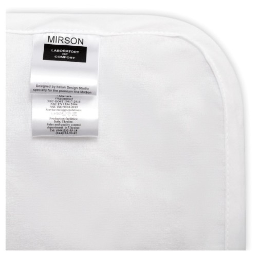 Наматрацник MirSon Light №214 трикотажний AQUA-stop водонепроникний на гумці по кутках 160х190 см (2200000691514)