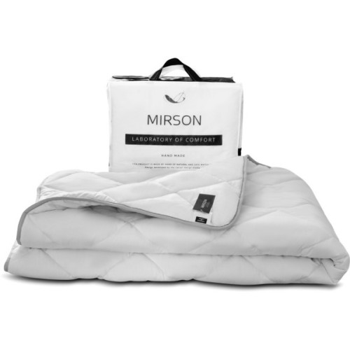 Ковдра MirSon антиалергенна EcoSilk №1302 Bianco Зимова 200x220 см (2200001529755)