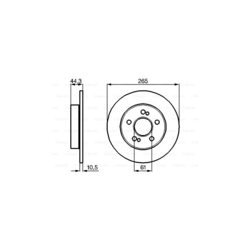 Гальмівний диск Bosch 0 986 478 758