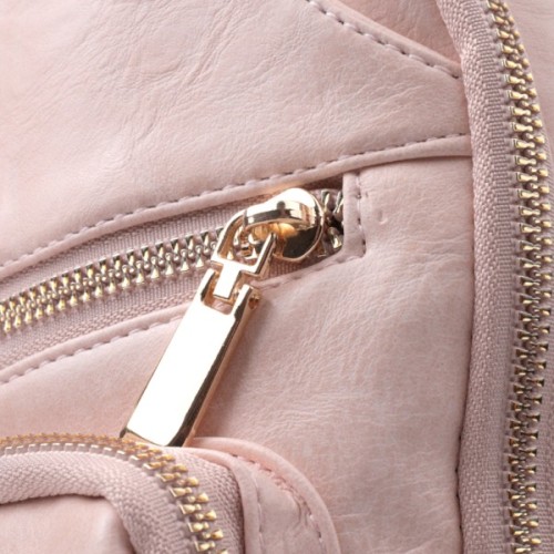 Сумка Vintage Жіноча слінг через плече з екошкіри Рожева (22750)