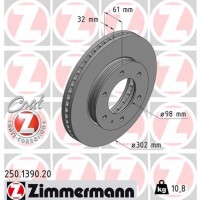 Гальмівний диск ZIMMERMANN 250.1390.20