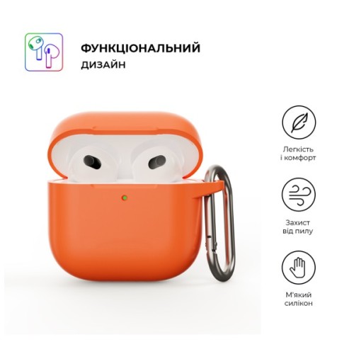 Чохол для навушників Armorstandart Hang Case для Apple AirPods 4 Orange (ARM81288)