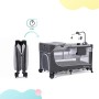 Дитячий манеж Kinderkraft кровать Leody с пеленатором Grey (5902533917952)