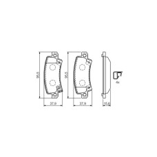 Гальмівні колодки Bosch 0 986 424 790