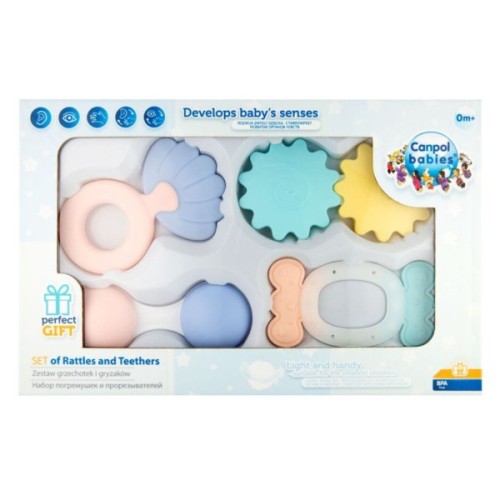 Брязкальце Canpol набір Pastel (79/401)